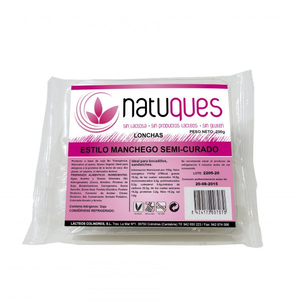 QUESO MANCHEGO SEMI VEGANO 200 GR - Mi Tienda Vegana